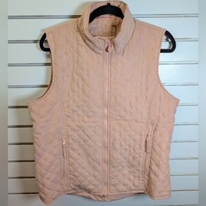 Outback Trading Co. Pink Grand Prix Quilted Ladies Vest with Adjustable Waist, L
